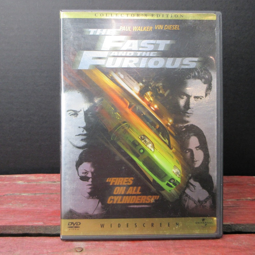The Fast and the Furious DVD Collector's Edition Widescreen Paul Walker Vin